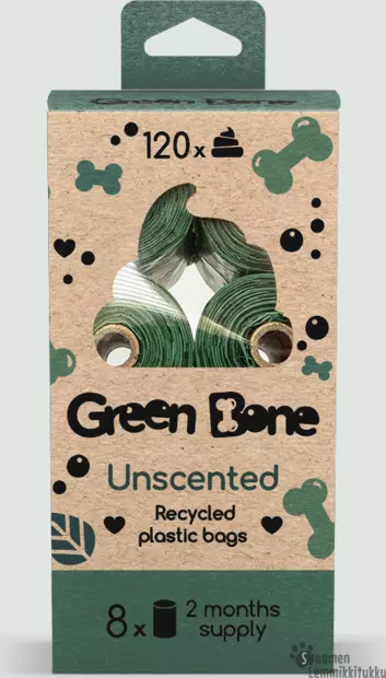 Kakkapussit Unscented - Tuoksuton 8 rullaa - Koiran kakkapussit ja ulkoilutarvikkeet - 41420 - 1