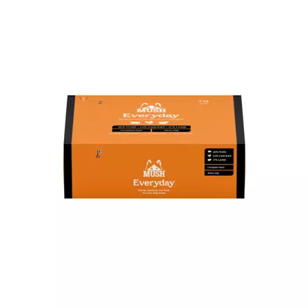 Mush Vaisto Musta 10kg, Sika-kana-lammas - Mush raakaruoka - 37300 - 1
