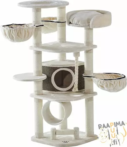 Todella iso raapimis- ja kiipeilypuu Elif etenkin isolle kissalle - Kissan raapimapuut - 37200 - 2