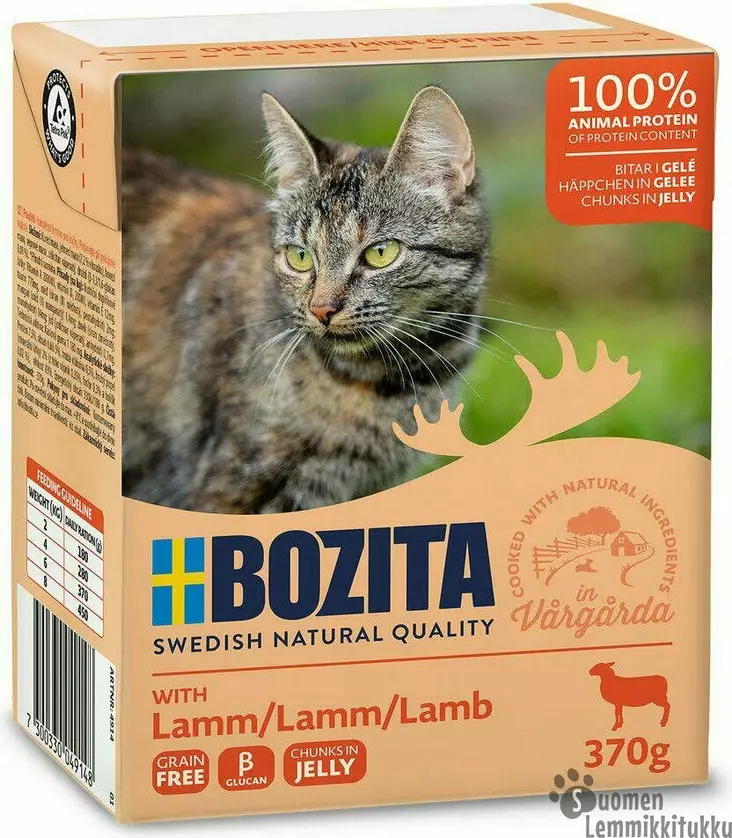 Bozita lammasta hyytelössä 370g - Kissan märkäruoka - 39480 - 1