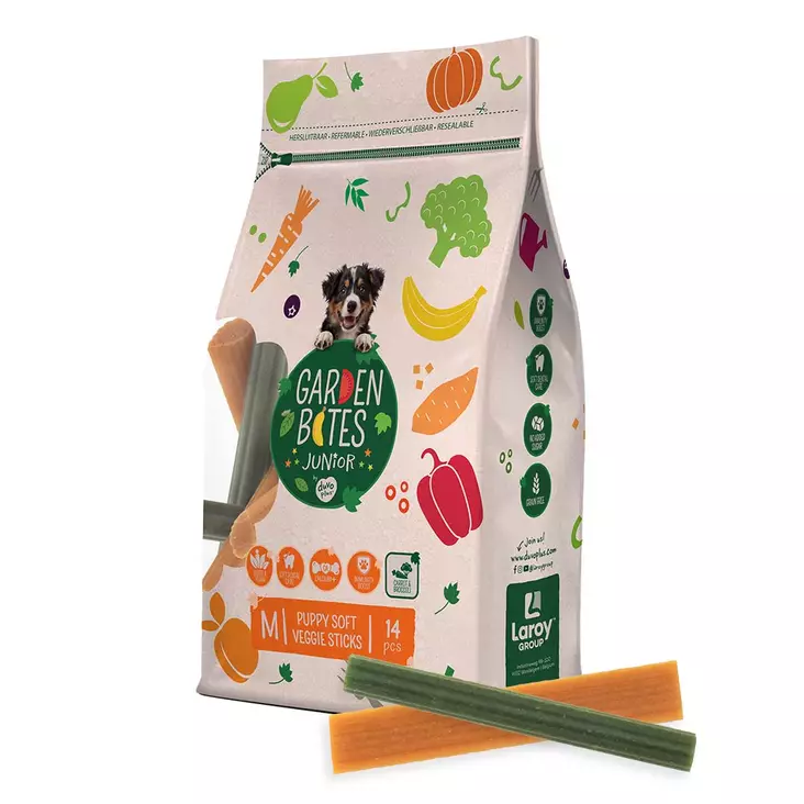 Garden Bites Puppy soft veggie sticks M - Koiran hampaidenhoito - 43130 - 1