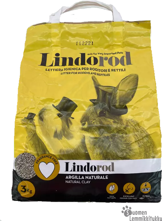 Lindo Rod Jyrsijänhiekka 3 kg - Kanin ja jyrsijän vessat ja hiekat - 38140 - 1