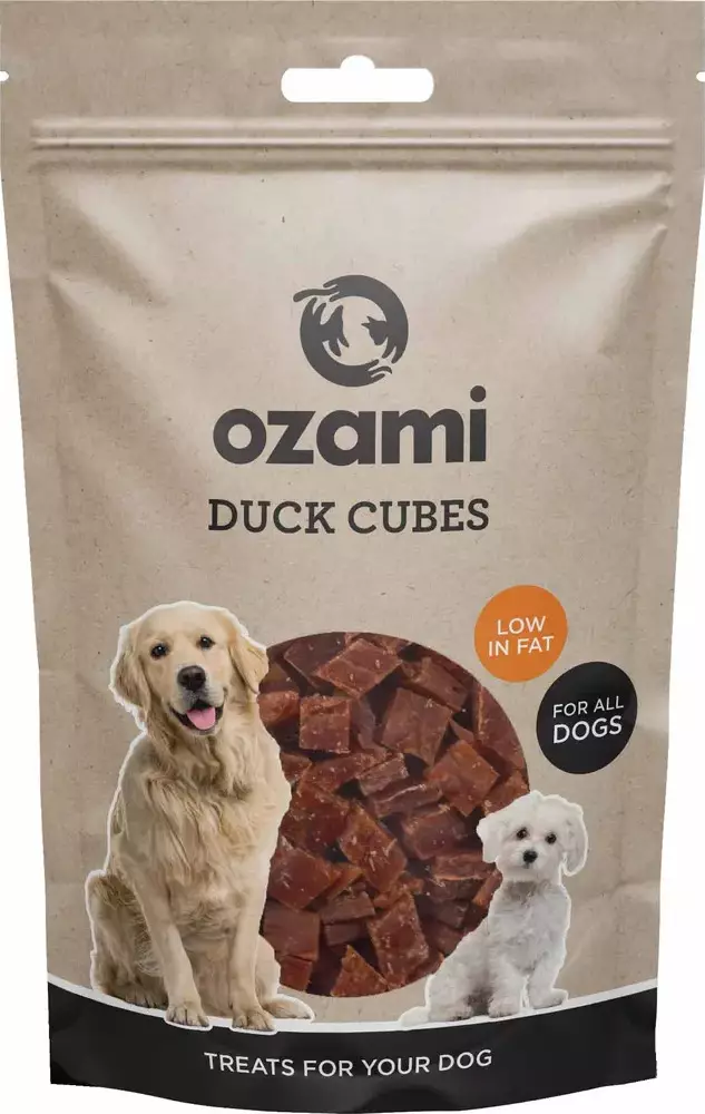Ozami ankkakuutiot 100g - Pehmeät makupalat koiralle - 42980 - 1