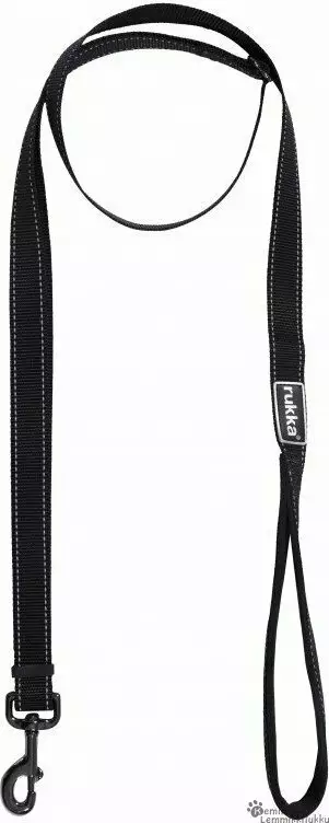 Rukka Pets talutin Bliss, Musta - Koiran nylonhihnat - 39330 - 1