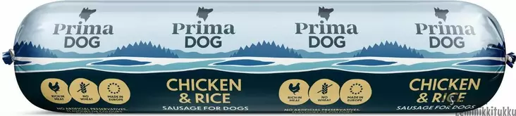 PrimaDog Chicken & Rice Kana-riisi -makkara, 800 g - Koiran makkarat - 39580 - 1