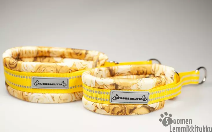 Puolikiristävä Lycrapanta Ruusumeri - Koiran puolikiristävät pannat - 41940 - 1