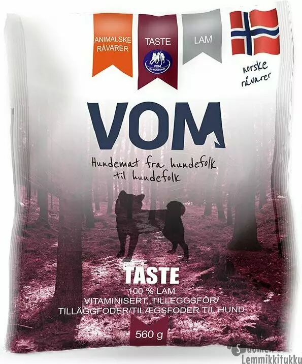 Taste Lammas pulla 15x560g, yhteensä 8,4kg, ennakkotilaus - Vom raakaruoka - 40510 - 1