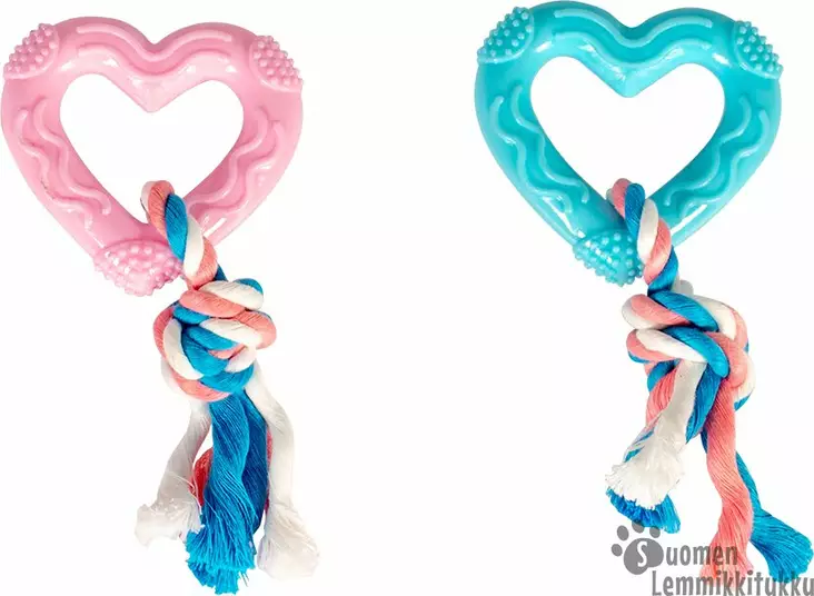 Duvo+ TPR sydän pennuille - Koiran köysi- ja vetolelut - 42110 - 1