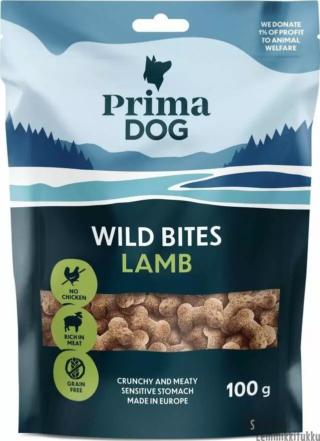 Wild bites Wild bites Lammas ja tyrni, rapea 100g - Pehmeät makupalat koiralle - 41370 - 1