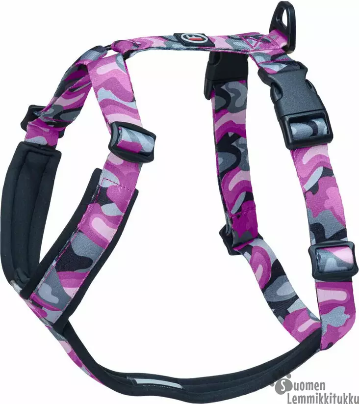 Finnero Camocolor Y-valjas, pinkki - Koiran valjaat - 42221 - 1