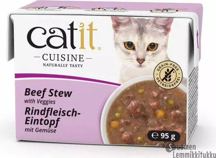 Cuisine nautaa & kasviksia kastikkeessa 95g - Kissan märkäruoka - 42021 - 1