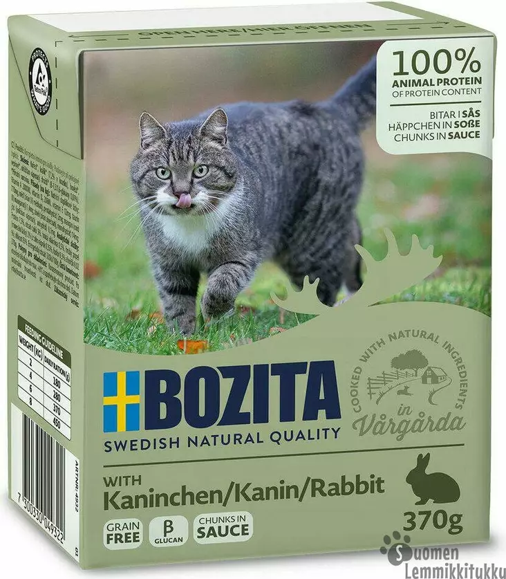 Bozita Kaniinia kastikkeessa 370g - Kissan märkäruoka - 41251 - 1