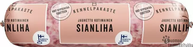 Jauhettu sianliha 500g pötkö, luuton, ennakkotilaus 12x500g - Kennelpakaste raakaruoka - 42691 - 1