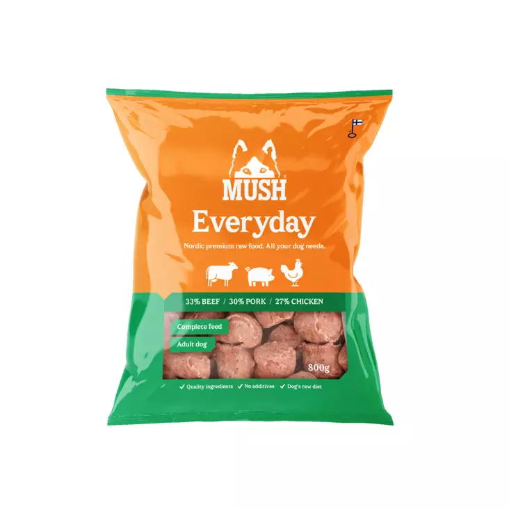 Mush Everyday Green, nauta-sika-kana - Mush raakaruoka - 37381 - 1