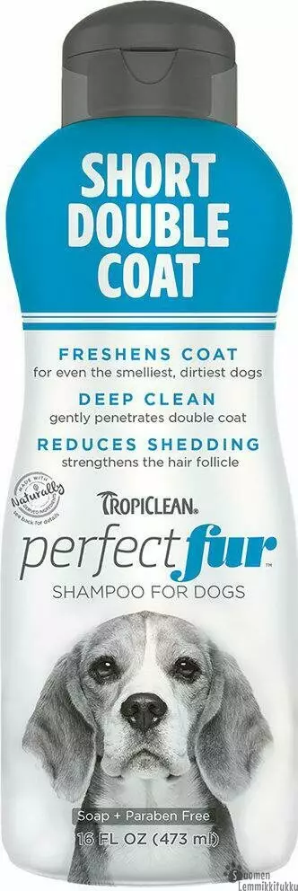 Perfect Fur, Shampoo lyhyelle turkille 473ml, labradori, mopsi, beagle, rottweiler ja muille roduille, joilla on lyhyt turkki - Koiran shampoot - 40671 - 1