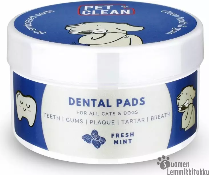 Pet Clean hampaiden puhdistuspyyhe kissoille ja koirille - Koiran silmien, korvien, hampaiden hoito - 41931 - 1
