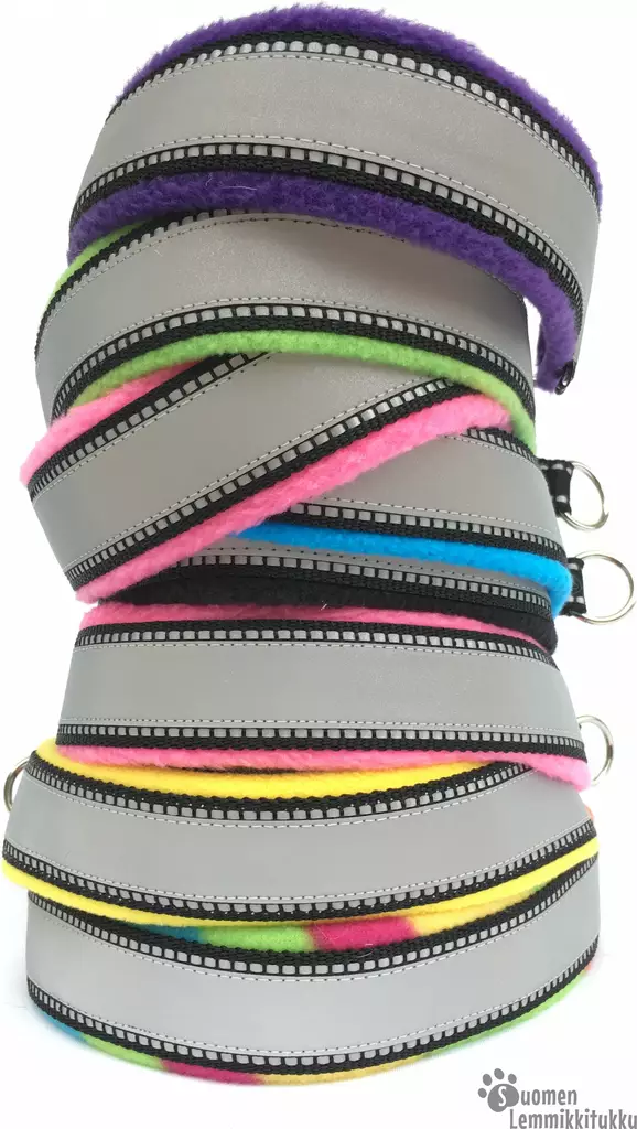 Puolikiristävä heijastinpanta, musta - Koiran puolikiristävät pannat - 41191 - 1