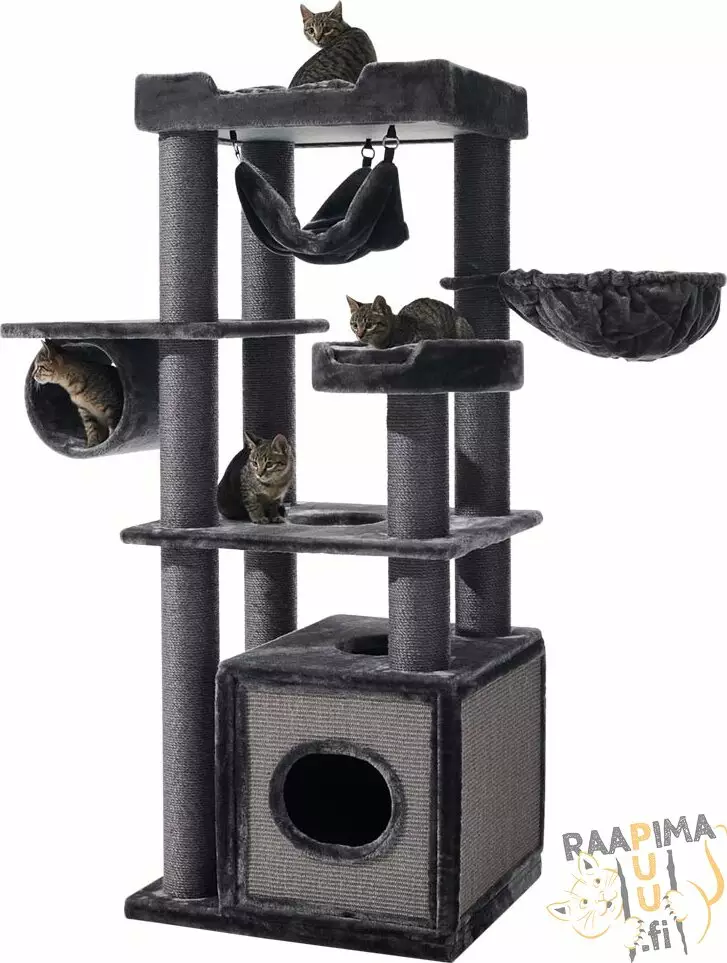 Raapimapuu Faris, tummanharmaa - Kissan raapimapuut - 41501 - 1