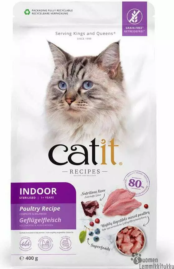 Catit Recipies Adult Indoor 400g - Kissan kuivaruoka - 42011 - 1