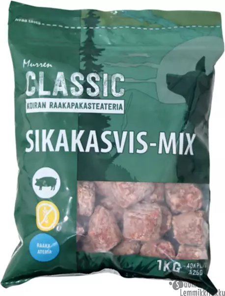 Murren Murkina Sika-kasvismix 1kg - Koiran raakaruoka - 41861 - 1