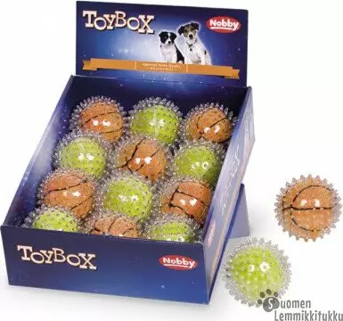 Nobby TPR-pallo piikeillä ja pallolla - Koiran pallot ja heittolelut - 38301 - 1