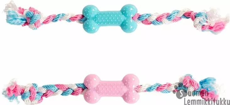 Duvo+ TPR luu köydellä pennuille - Koiran köysi- ja vetolelut - 42111 - 1