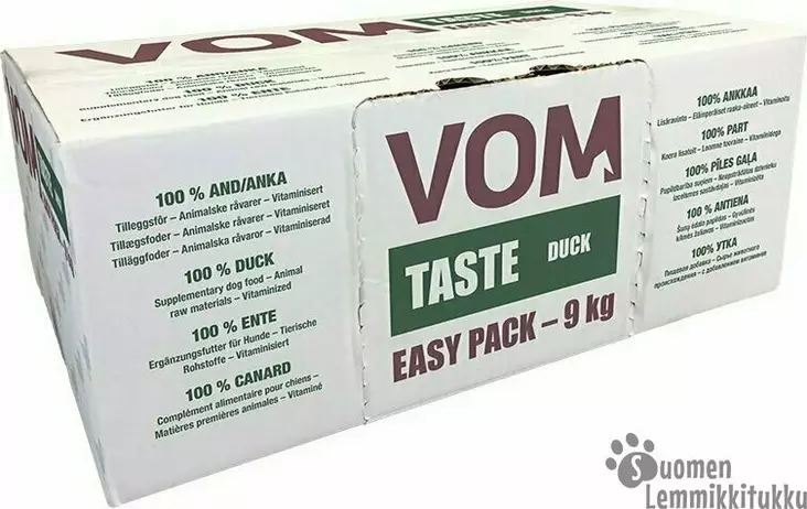 Vom Taste Ankka Easypack 9kg - Koiran raakaruoka - 40581 - 1