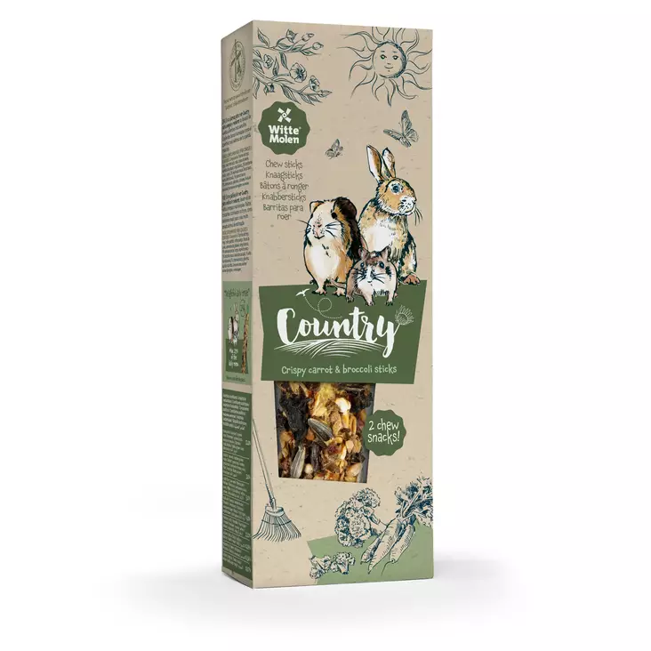 Wittemolen Country herkkutanko 2kpl - Kanin ja jyrsijän herkut - 39811 - 1