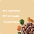 Nutriment By Rauh Kalkkuna-lammas-kasvispullat 7,2 kg - Koiran raakaruoka - 42362 - 3