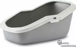 Aseo harmaa kissanvessa jossa korkea takareuna - Kissan vessat ja lapiot - 38902 - 1