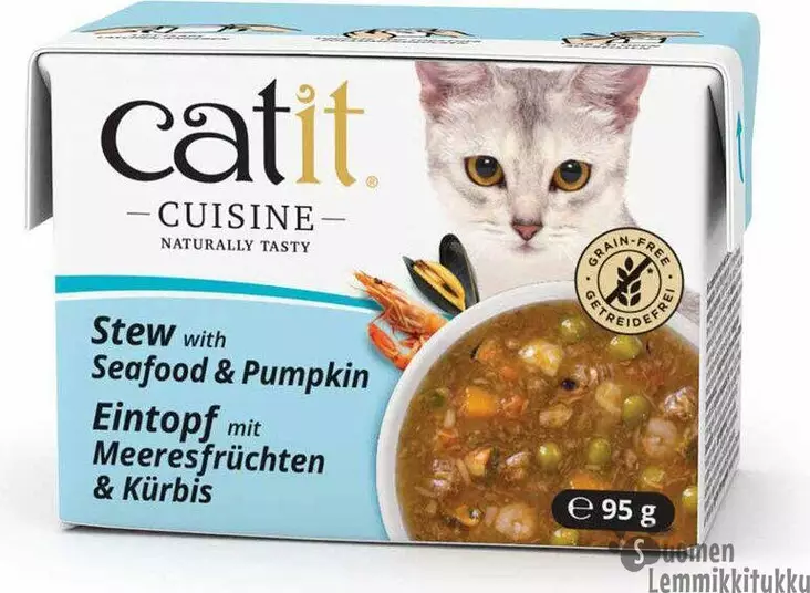 Cuisine mereneläviä & kurpitsaa kastikkeessa 95g - Kissan märkäruoka - 42022 - 1