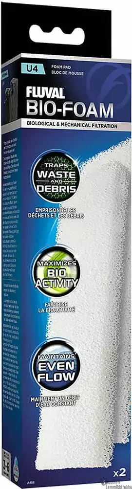 Fluval U4 Bio-Foam vaihtopatruuna A488 - Akvaario - 42612 - 1