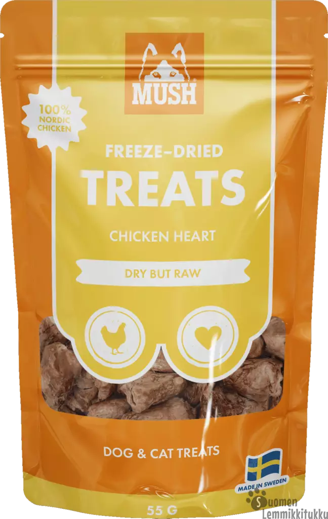 Mush Freeze dried treats kanansydän 50g - Pehmeät makupalat koiralle - 42542 - 1