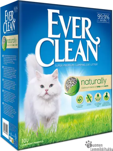 Kissanhiekka Naturally 10 L, paakkuuntuva mukana maissia - Kissan hiekat - 41662 - 1