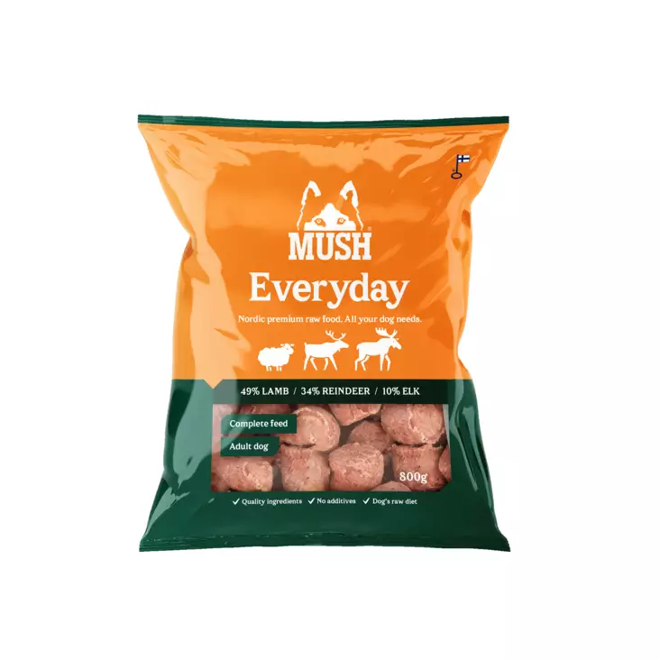 Mush Everyday Wild, poro-lammas-hirvi - Mush raakaruoka - 37372 - 1