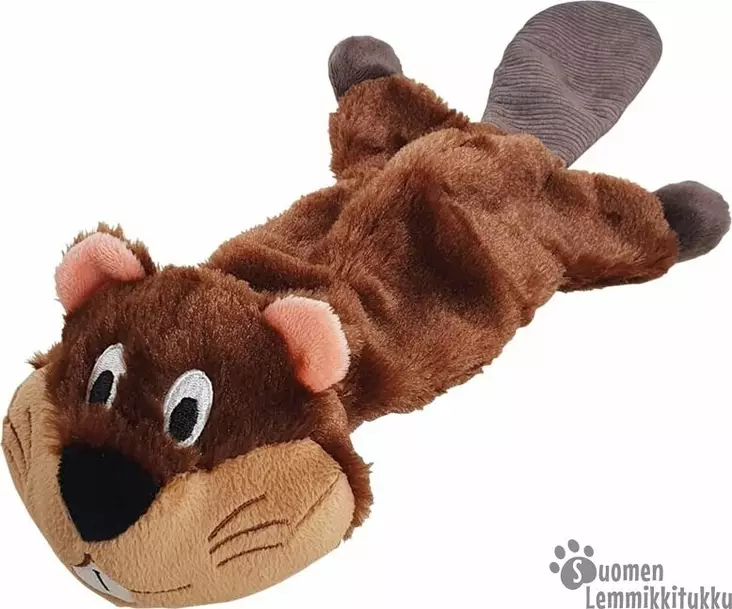 Nobby Pehmolelu Majava litteä - Koiran täytteettömät ja litteät lelut - 37762 - 1