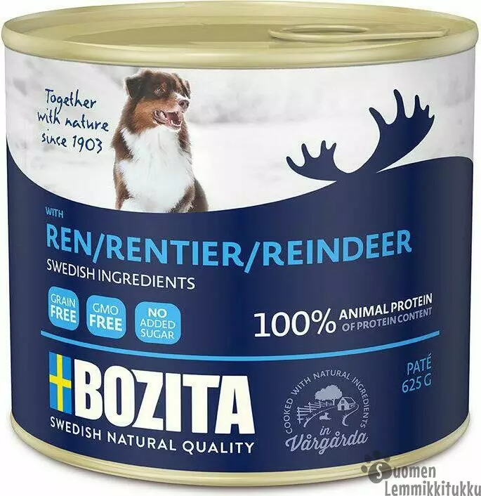 Bozita Poro pate viljaton 625g - Koiran märkäruoka - 41322 - 1