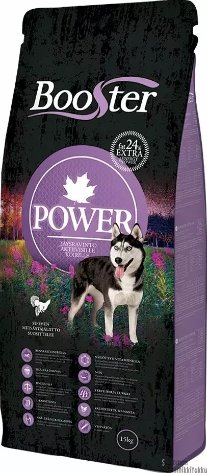 Booster Power - Kuivaruoka aktiiviselle koiralle - 38752 - 1