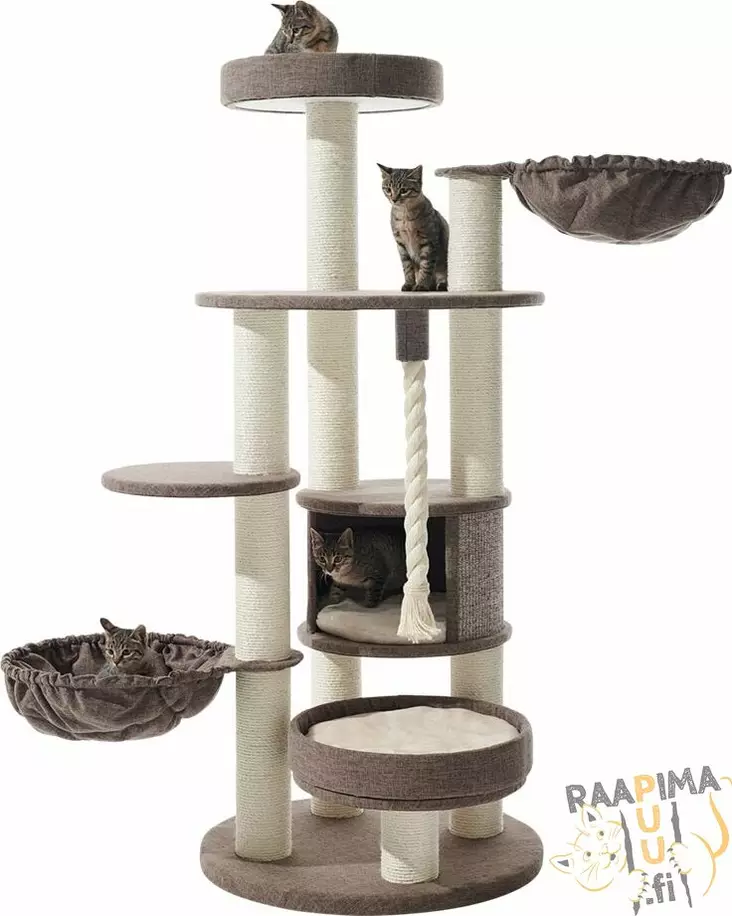 Raapimapuu Fida, Ruskea-pellava - Kissan raapimapuut - 41502 - 1