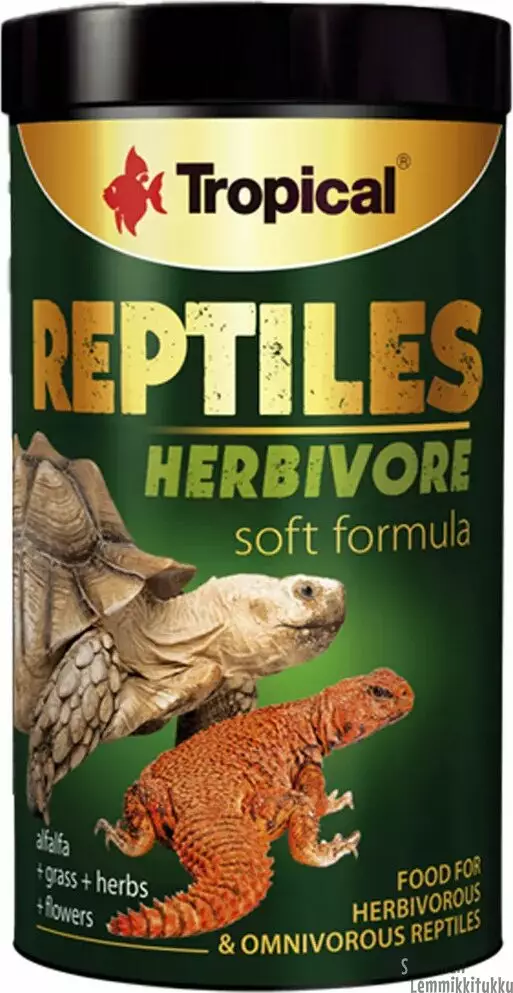 Tropical Soft Line Reptiles Herbivore 1000ml/260g - Muut pieneläimet - 42562 - 1