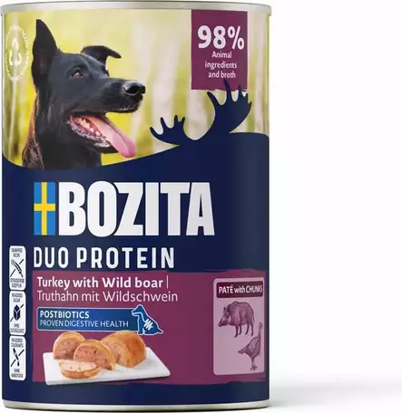 Bozita Dog Pate kalkkuna&villisika 400g - Koiran märkäruoka - 42943 - 1