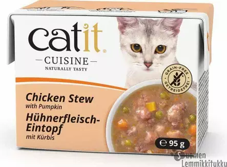 Cuisine kanaa & kurpitsaa kastikkeessa 95g - Kissan märkäruoka - 42023 - 1