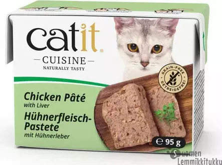 Catit Cuisine Pate Kana & Maksa 95g - Kissan märkäruoka - 42013 - 1