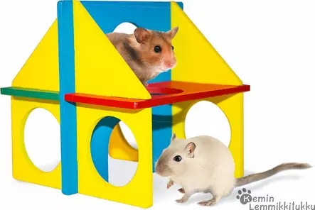 Duvo+ DIY lemmikkitalo, puinen - Kanin ja jyrsijän mökit ja sisustus - 39183 - 1