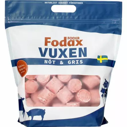 Fodax Vuxen (Aikuinen) 5x1,5kg=7,5kg - Mush raakaruoka - 43173 - 1