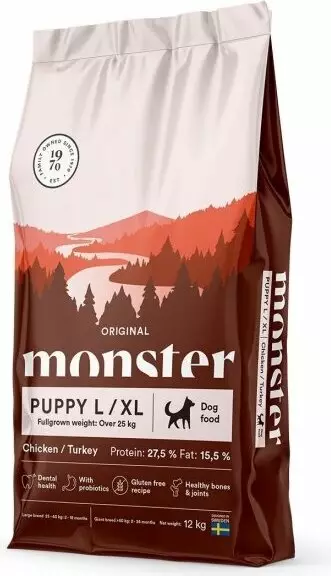Monster Puppy L/XL 12kg - Kuivaruoka koiranpennuille - 40733 - 1