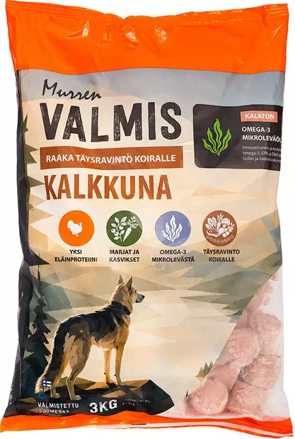 Murren Valmis kalkkuna täysravinto 3kg - Täysravinnot koiralle - 43193 - 1