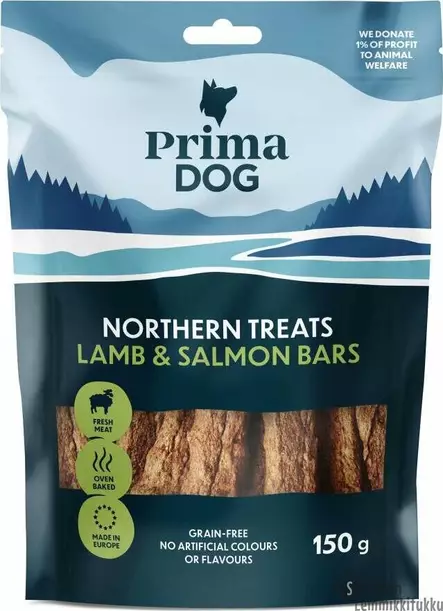 PrimaDog Lammas-lohitanko 150g - Pehmeät puruherkut koiralle - 41713 - 1