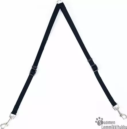 Duvo+ Nylonjakaja musta 40-70 cm / 15 mm - Koiran kakkapussit ja ulkoilutarvikkeet - 39133 - 1