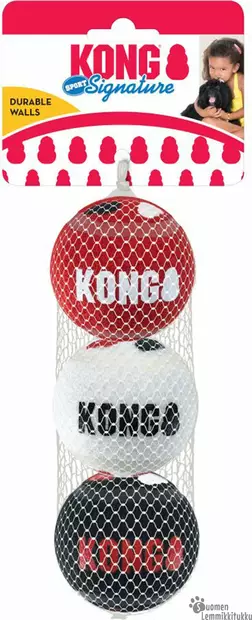 Kong Signature Sport 6,3cm 3kpl - Koiran pallot ja heittolelut - 40623 - 1